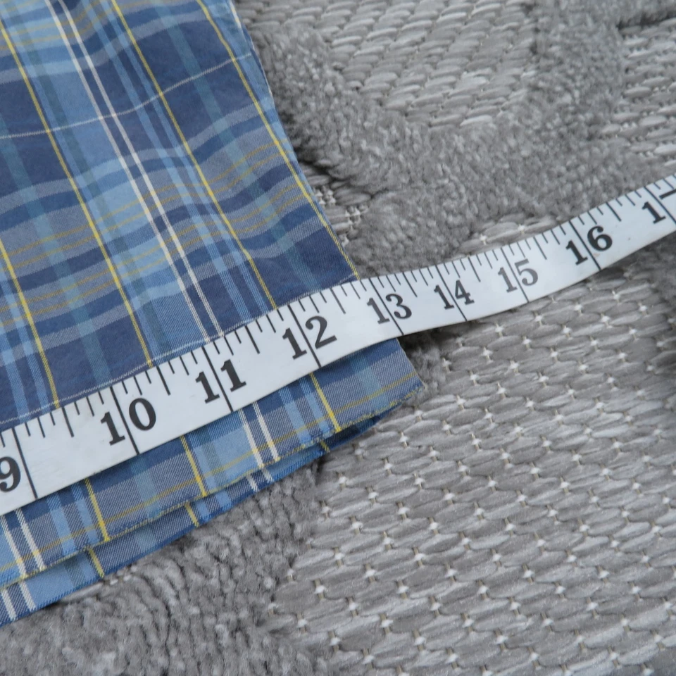 Pantalones Cortos Abercrombie & Fitch Para Hombre 32 Azul Madras Alce Surf Preppy Informal A&F Y2K Foto 4 de 4