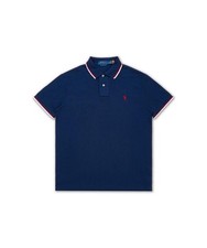 Genuine Polo Ralph Lauren Custom Slim Fit Mesh Polo Shirt - Blue