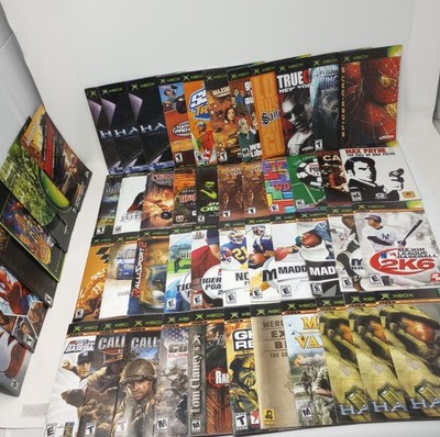 Lot Of 47 Microsoft XBOX Manuals And 4 Inserts (51 Pieces)