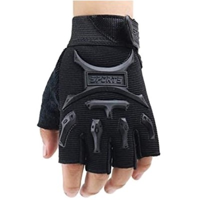 Fahrradhandschuhe Kinder Jungen Mädchen Halbfinger Handschuhe Kletterhandschu...