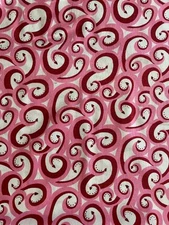 Sweet Hearts by Moda hearts Pink Red swirl Valentine fabric~ ~By The Yard