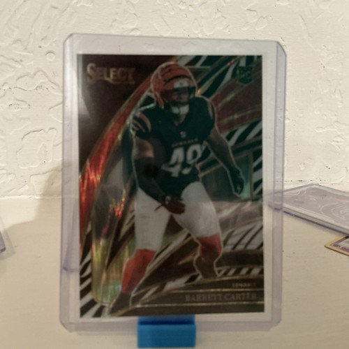 2025 Panini Select - Club Level Barrett Carter #258 Zebra Prizm (RC)