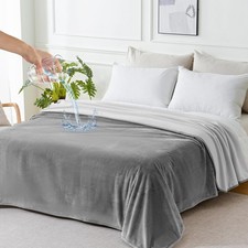 Waterproof Blanket for Bed Sofa Couch, Water Resistant Blanket Washable 60"x8...
