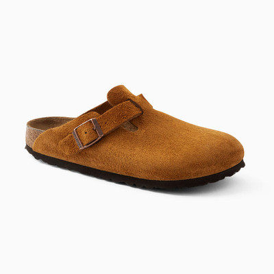 Women's Birkenstock Boston Soft Footbed Narrow Suede Clog - Mink