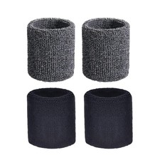 2 Pair Wrist Sweatbands for Kid Sports Wristbands, Stretchy  Sweat Absorbing...