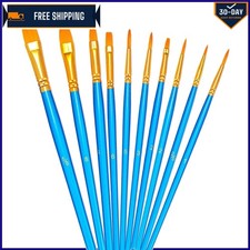 High-Quality 10-Piece Artist Brush Set - Ideal for Face, Nail, and Body Painting