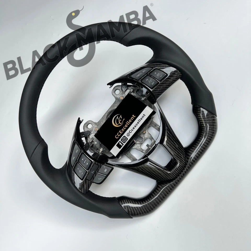 For 2013-2016 Mazda 6 2 Axela CX-5 CX-3 MX5 Carbon Fiber Leather Steering Wheel - Imagem 2 de 4
