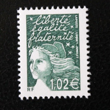 Timbre - FRANCE - Marianne de Luquet - YT3456 (issu du BF n°45) - Neuf** - 2002