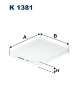 Filtron Filter, Innenraumluft K 1381 FüR KIA Toyota