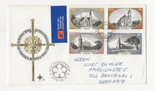 SWA/Namibia FDC 24 Airmail to Germany 1978 Old Churches