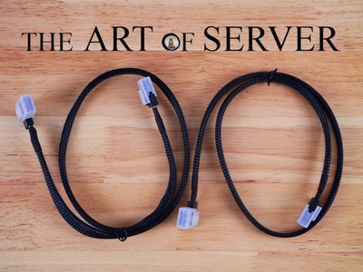 Dell PowerEdge R710 SAS cable set 6-bay backplane to H200 (replaces P110M N170M)