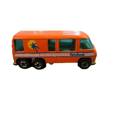 Hot Wheels GMC Motorhome - Palm Beach Metal Base - Vintage 1976 Blackwall