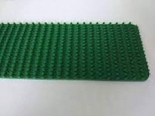 2 Inch Wide Green Super-Grip PVC Rough Top Incline Conveyor Belt Material