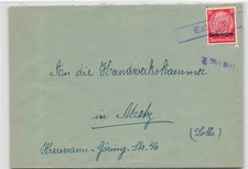 895161) DR Lothringen Nr. 7 auf Blg mit R1-Notstempel Tetingen 1941