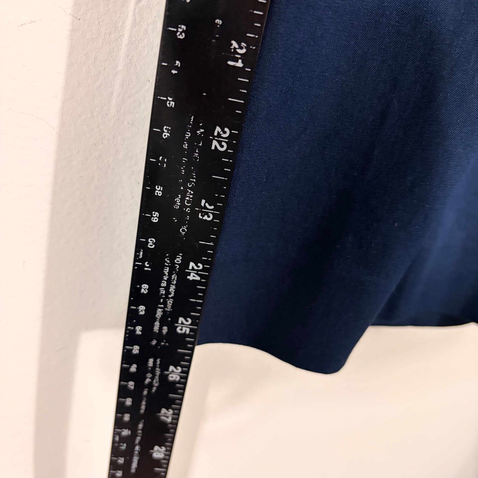 J.Crew Wide Leg Pants Women 14 Navy Blue Stretch Patch Pocket TROUSER image 6