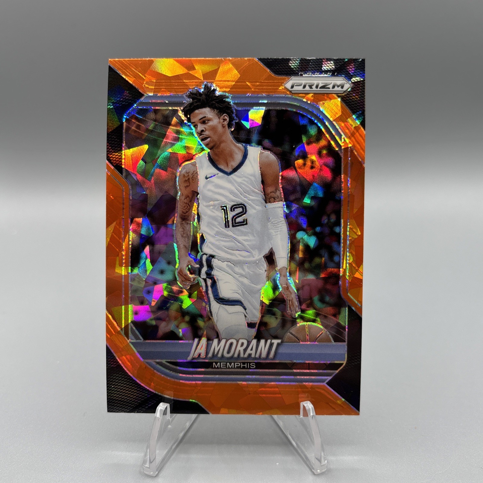 2026 Panini Prizm Ja Morant #3 Orange Ice Prizm Memphis Grizzlies
