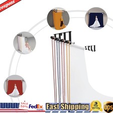 Backdrop Holder Wall Mount 4 Roller Photography Background Support System NEW US