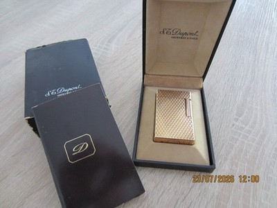 S.T. Dupont Ligne 1 Feuerzeug vergoldet Diamond Head Box & Papiere Original