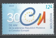 Moldova 2025 Flags, The Council of Europe MNH stamp