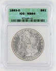1883-O Morgan Silver Dollar ICG MS64 S$1 New Orleans Minted No Reserve