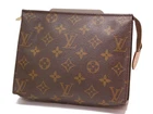 Auth Louis Vuitton Monogram Poche Toilette Toiletry Pouch 19 NO0959 0414a