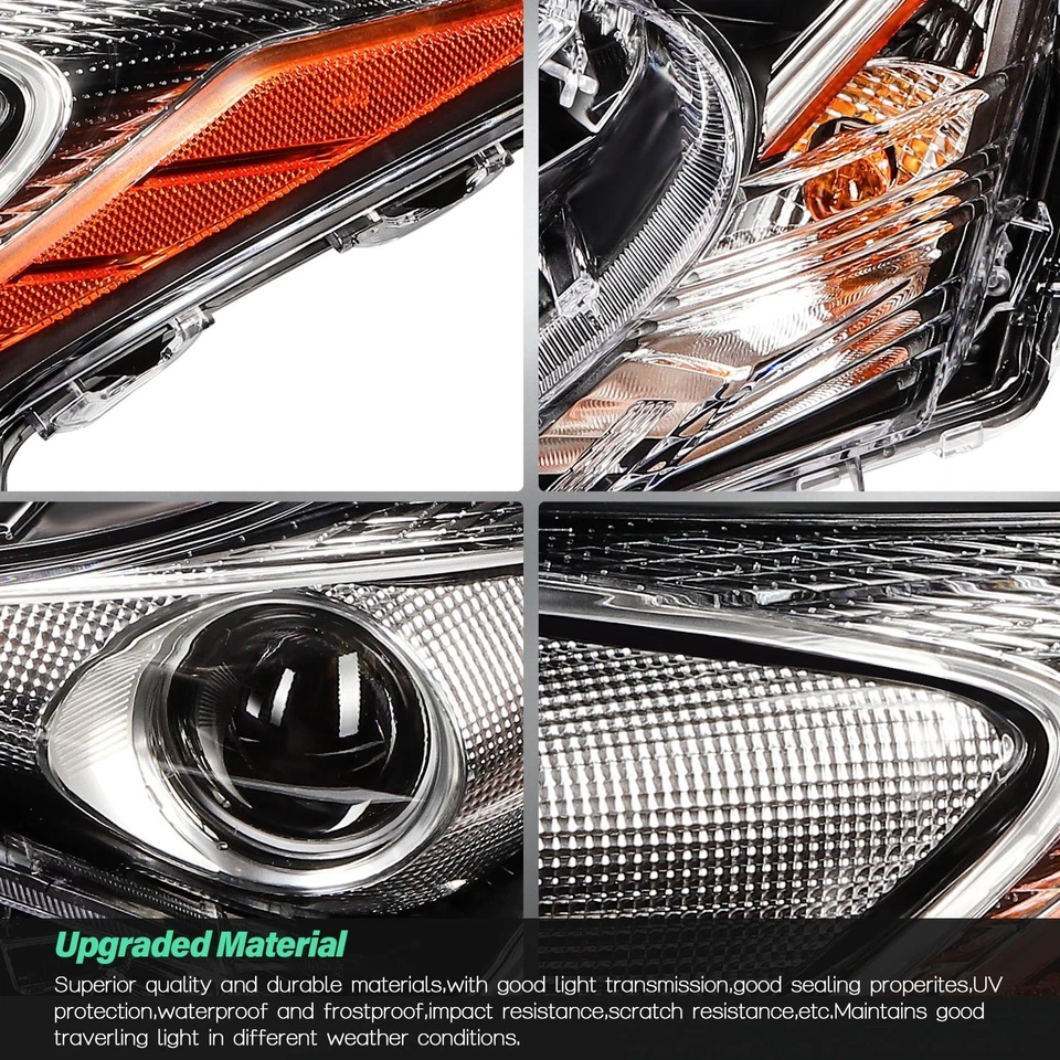 For 2016 2017 2018 Toyota Prius Headlights Assembly LED DRL Headlamp Left+Right - Image 4 of 4