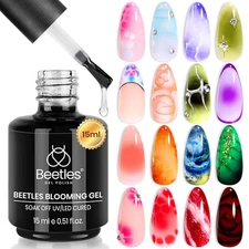 Beetles Blooming Gel 15ml Clear Uv Led Blossom Christmas Nails Gel Polish for Sp