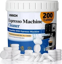 Espresso Machine Cleaning Tablets Descaling -200 Tablets, Compatible with Brevil