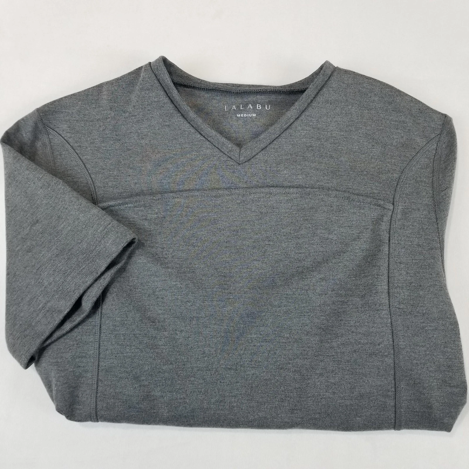 Lalabu Carrier Shirt Medium Gray Babywearing Pouch Kangaroo Pocket Mens Modern