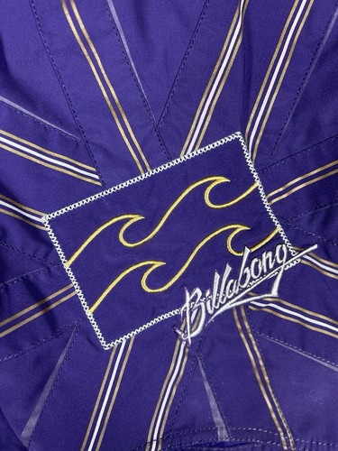 Billabong Andy Irons 36 Purple Board Shorts Flag Series Platinum Stretch Y2K - Picture 2 of 12