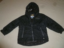 COLUMBIA FULL ZIP BUGABOO OMNI HEA JACKET SIZE 4/5 BLACK KIDS WATERPROOF HOODED