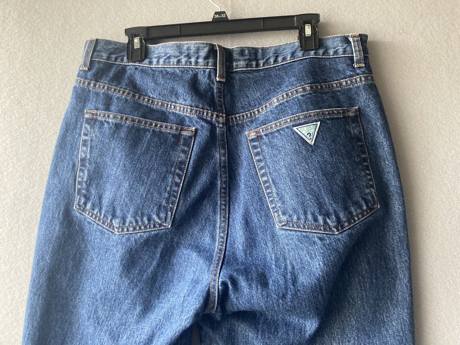Vintage Guess Jeans Mens 36x34 Blue Classic 001 F… - image 16