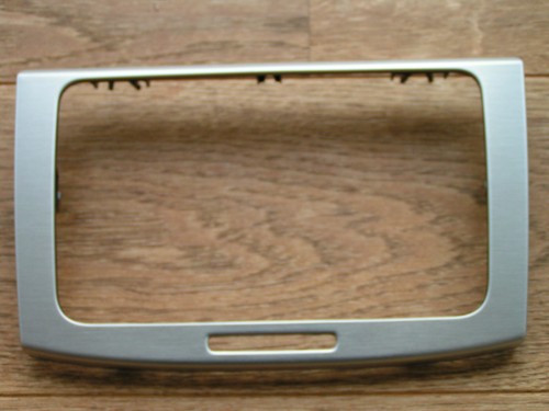 ORIGINAL VW PASSAT B6 3C BLENDE EINBAURAHMEN FÜR RADIO DEKOR ALU GEBÜRSTET