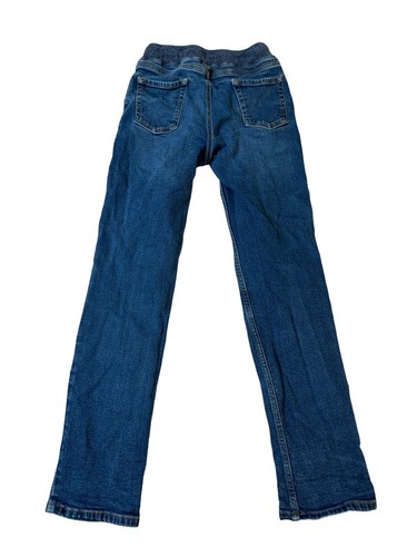 Boy’s Slim Iron Knee Stretch Pull On Denim Blue Jeans Size 10-12 Slim Medium EUC - Picture 2 of 5