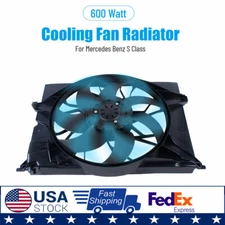 Radiator Cooling Fan Assembly For Mercedes Benz S550 Base Sedan 2007 2008-13