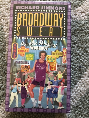 Richard Simmons Tone Up on Broadway (NEW SEALED VHS Set/Lot 3 ) Sweat/Blast Off - Picture 2 of 11