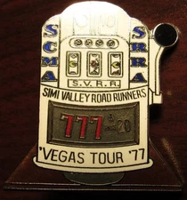 1977 Simi Valley Road Runners S.V.R.R. Las Vegas Tour Motorcycle Pin