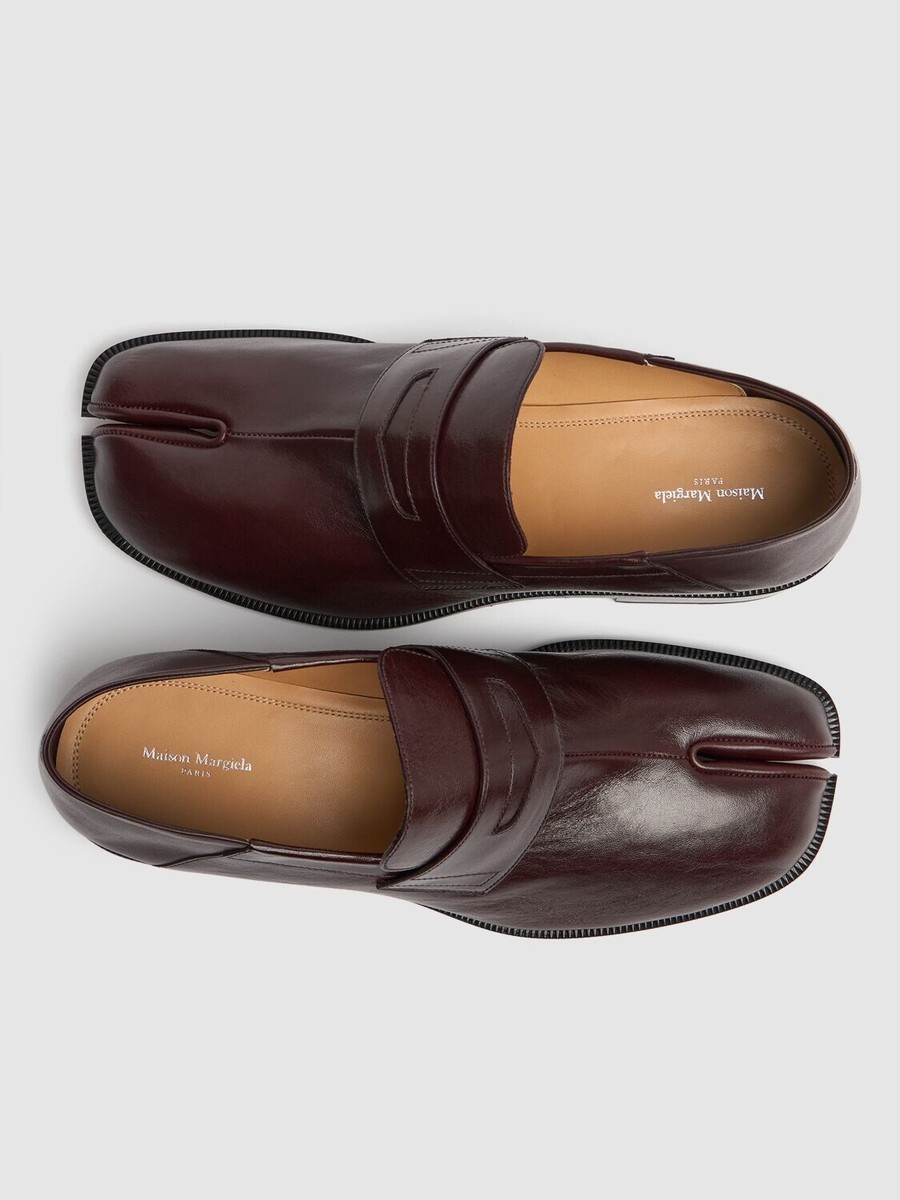 【used】Maison Margiela Tabi Loafer 40 Maison Margiela // Black Leather Tabi Loafer – VSP Consignment