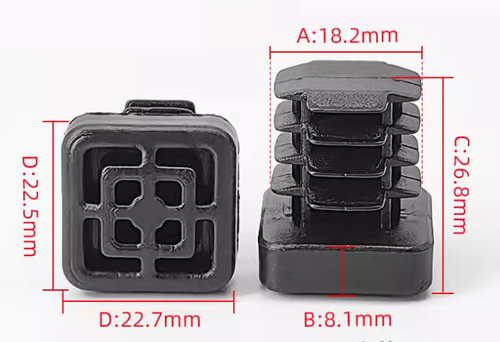 Plastic Blanking End Caps Tube Pipe Plug Chair Leg End Caps Square Round - 第 8/27 張圖片