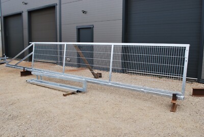 Freitragend Schiebetor 600x103cm mit Antrieb DSM 2D 656mm Verzinkt Tor Hoftor 6m