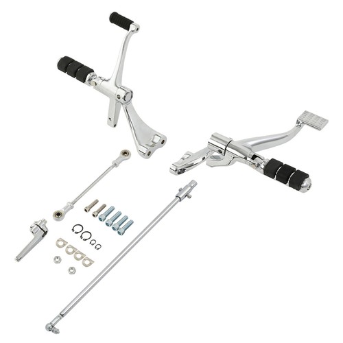 Forward Controls Pegs Levers Linkages For Harley Sportster 883 1200 14-Up Chrome - Picture 13 of 16