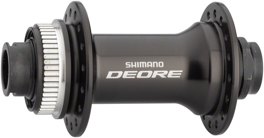 SHIMANO DEORE ハブ フロントホイール Shimano Deore M6010 Front Hub - 15 x 100mm Center-Lock Black 32h