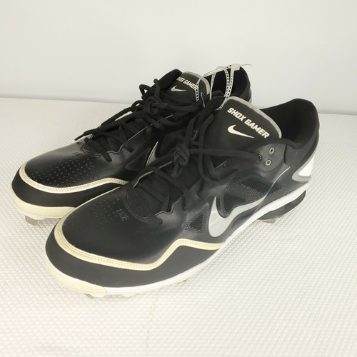 Nike Shox Gamer Baseball Cleats Metal 