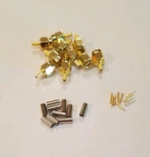 10 Pcs SMA Male Plug Connector Crimp RG174 RG316 LMR100 Cable adapter