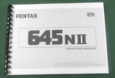 Pentax 645N II Operating Manual: 100 Pages  Protective Covers 
