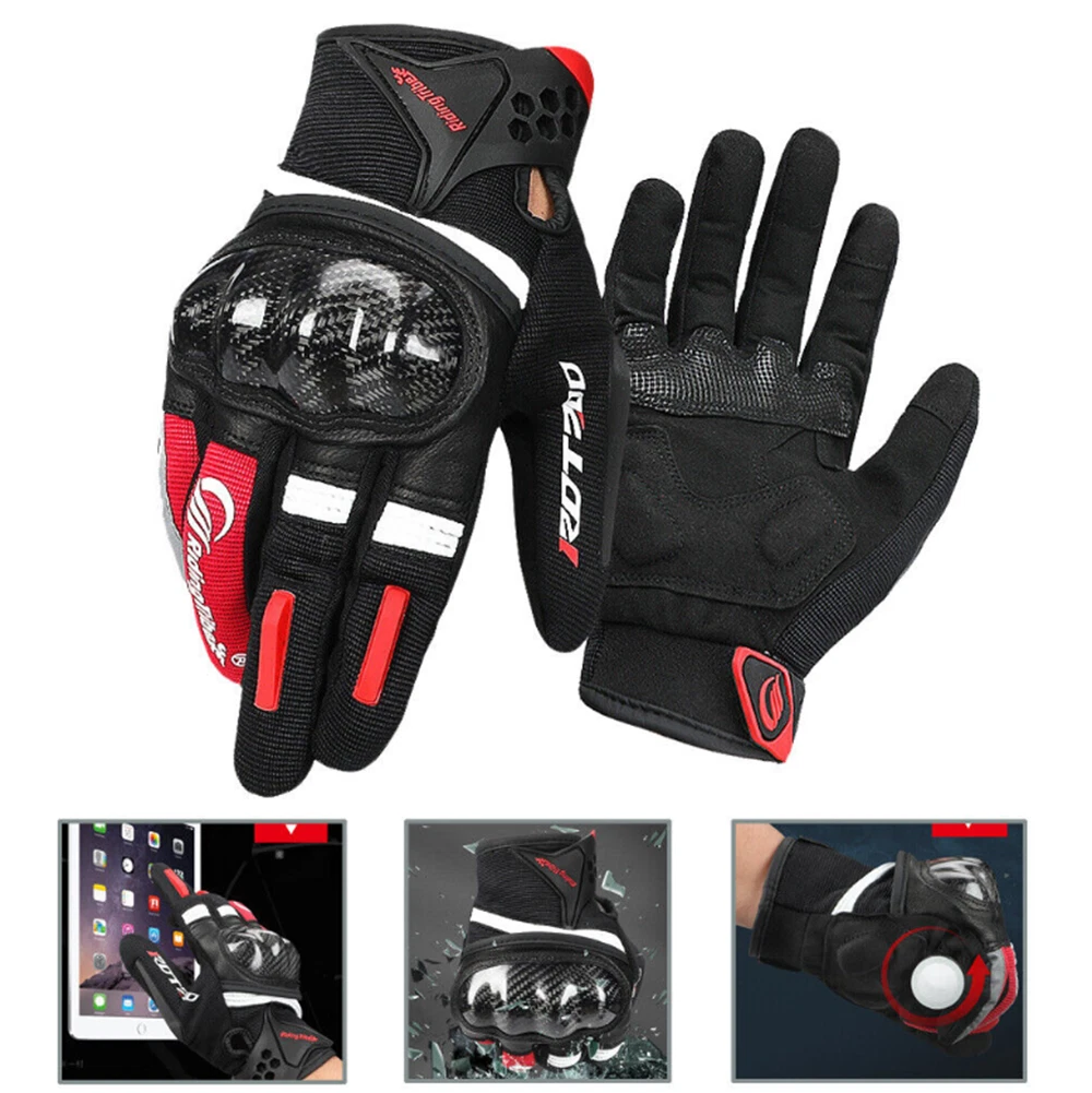 Full Finger Motorcycle Gloves Carbon Fiber Motorbike Riding Touch Screen Gloves
Opens in a new windo