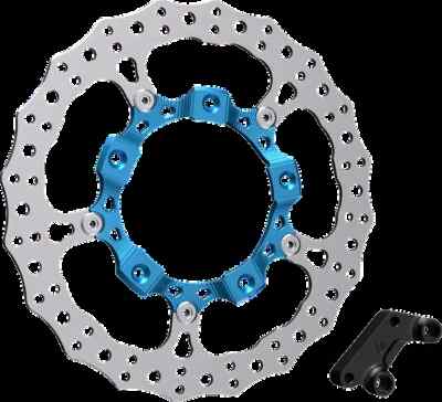 AN Big Full Floating Fr Rt Brake Rotor Kit Blue 14in Police 14-22 | eBay