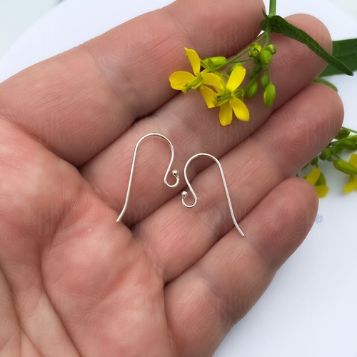 925 Sterling Silver Earwires with Ball Earring Hooks Findings Jewellery Making - Picture 2 of 10