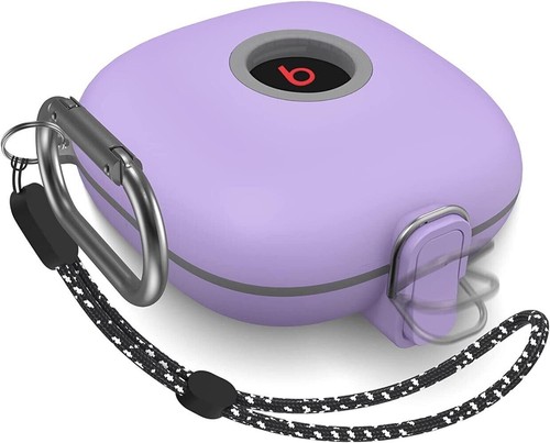 Étui à serrure pour Beats Fit Pro housse antichoc avec porte-clés cordon anti-perte - Photo 16 sur 16