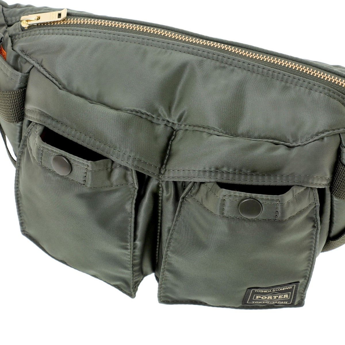 PORTER TANKER FANNY PACK 622-19840 Sage Green Yoshida & Co